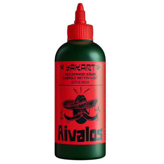 AİVALOS Acı Biberli Soğuk Sıkım Natürel Sızma (Birlikte Sıkıldı) 250ml