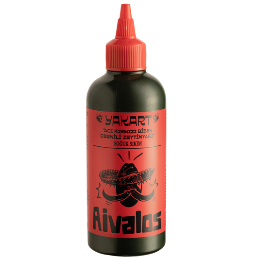 AİVALOS Yakart Acı Kırmızı Biber Çeşnili Zeytinyağı 330ml