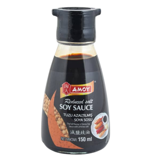AMOY Tuzu Azaltılmış Soya Sosu Oval 150 ml