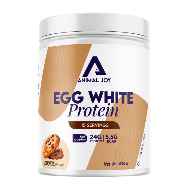 ANIMAL JOY Egg White Protein Tozu Kurabiye Aromalı 450g