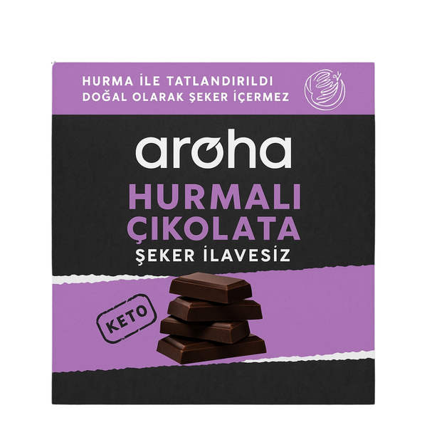AROHA Hurmalı Bitter Çikolata %60 Kakao 40g