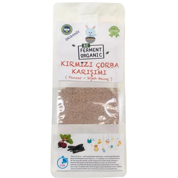 BEFERMENT Organik Kırmızı Sebzeli Ek Gıda Çorbası 180g