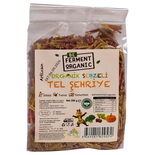 BEFERMENT Organik Sebzeli Tel Şehriye 200g