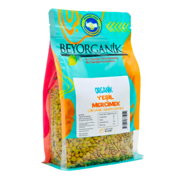 BEYORGANİK Organik Yeşil Mercimek 500g