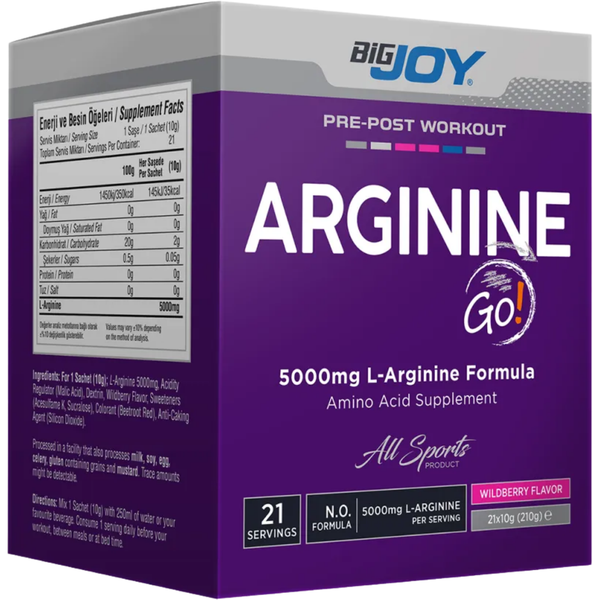 BİGJOY Arginine Go Orman Meyveli 21 Servis