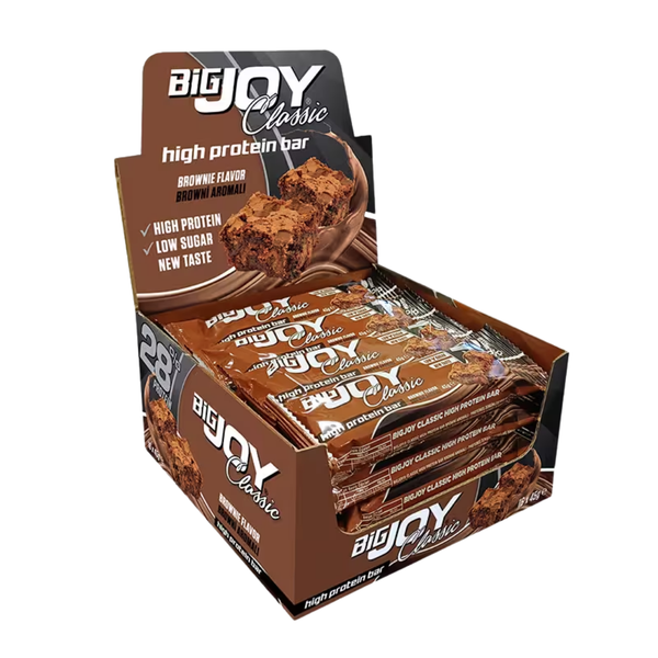 BİGJOY Classic High Protein Bar Brownie 45g x 16 Adet