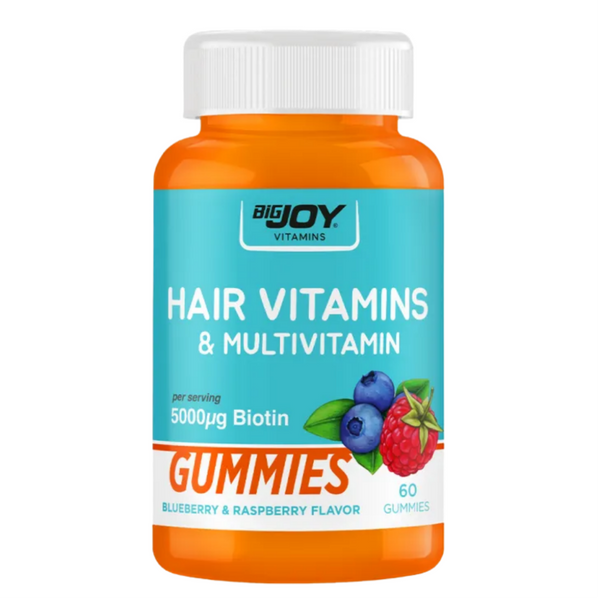 BİGJOY Vitamins Hair Vitamins & Multivitamin 60 Gummies