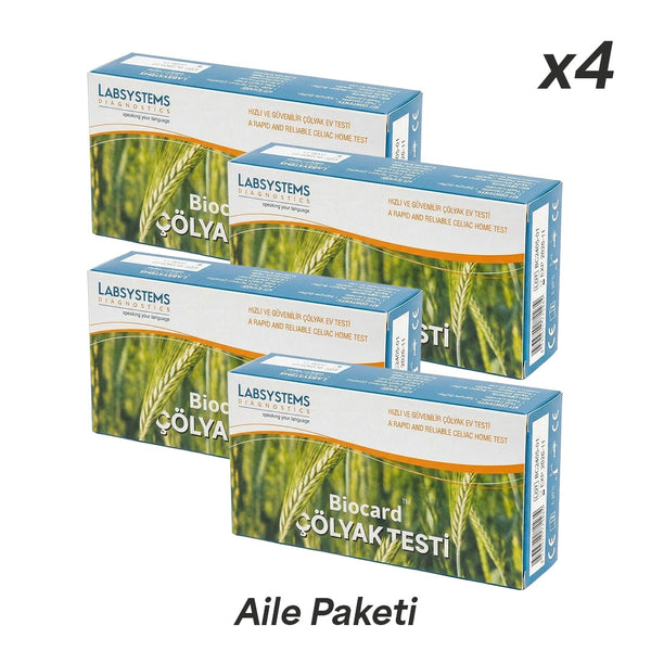 BIOCARD Çölyak Testi x4 (Aile Paketi)