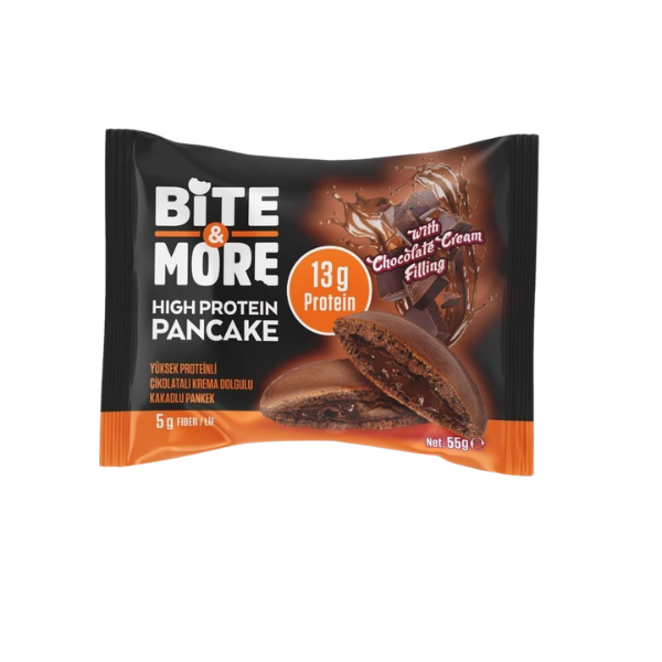 BİTE&MORE Çift Çikolatalı Kakaolu Protein Pankek 55g