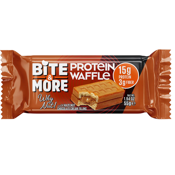 BITE&MORE Protein Waffle Fındıklı 55g