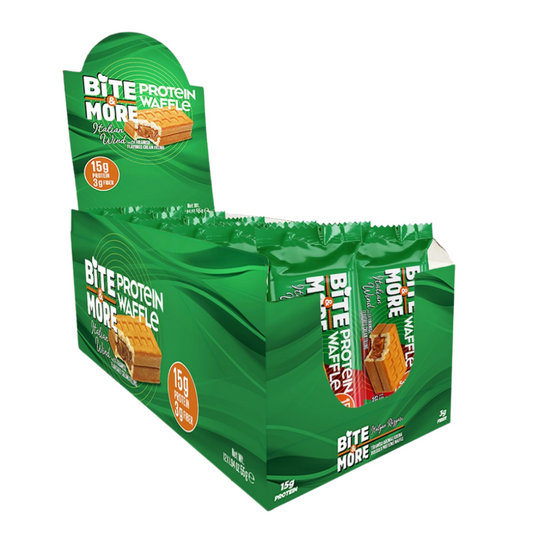 BITE&MORE Protein Waffle Tiramisu 55g x 12 Adet