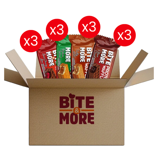 Bite&More Waffle Deneme Paketi 55g X 12 Adet