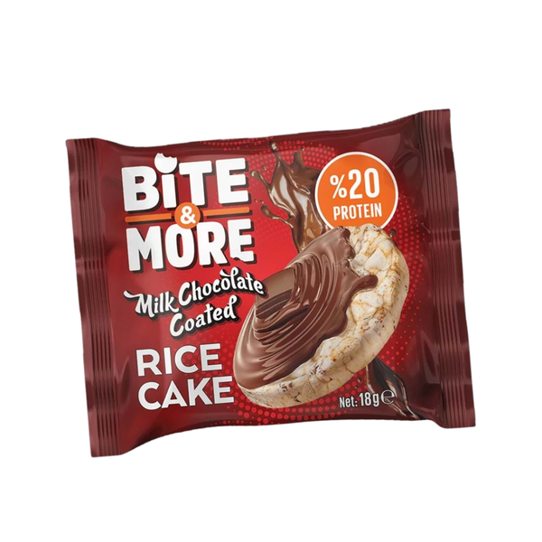 BİTE&MORE Proteinli Pirinç Patlağı Sütlü Çikolata Kaplı 18g