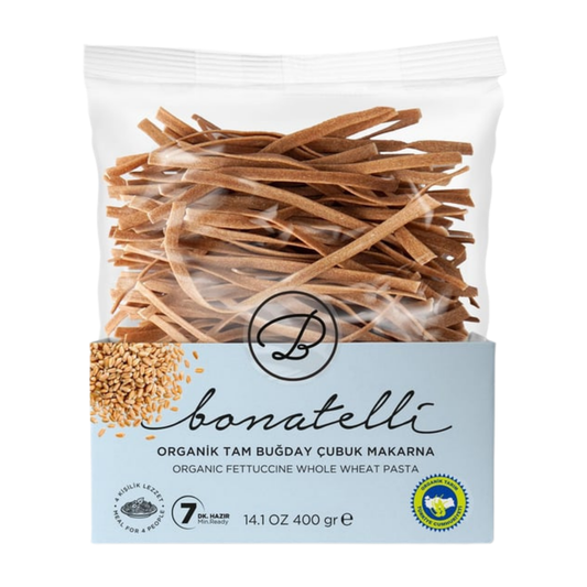 BONATELLİ Organik Tam Buğday Çubuk Makarna 400g
