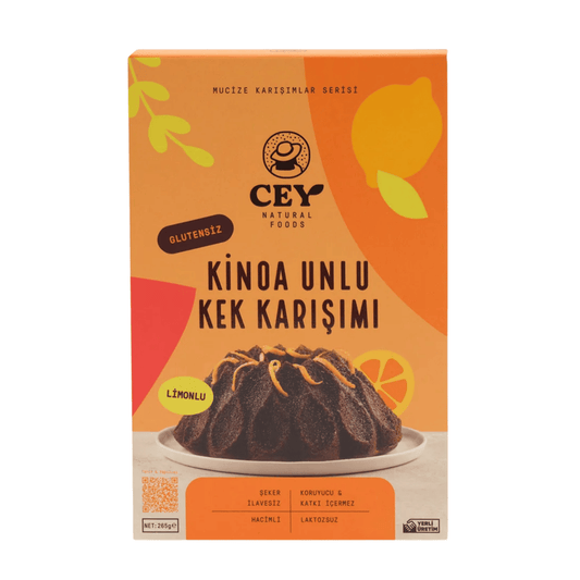 CEY NATURAL FOODS Limonlu Kinoa Unlu Kek Karışımı 265 g