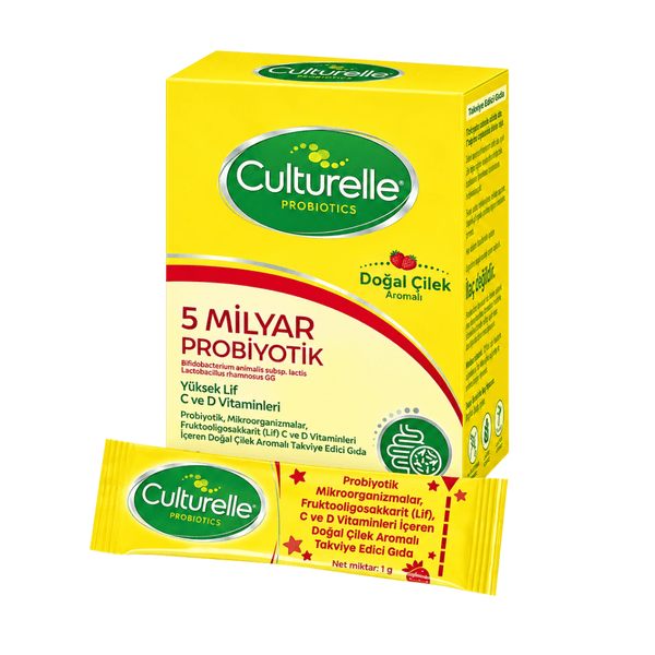 CULTURELLE Doğal Çilek Aromalı Probiyotik 30 Saşe