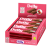 DELLY Çikolata Kaplı, Bademli & Çilekli Meyveli Bar 35g x 12 Adet