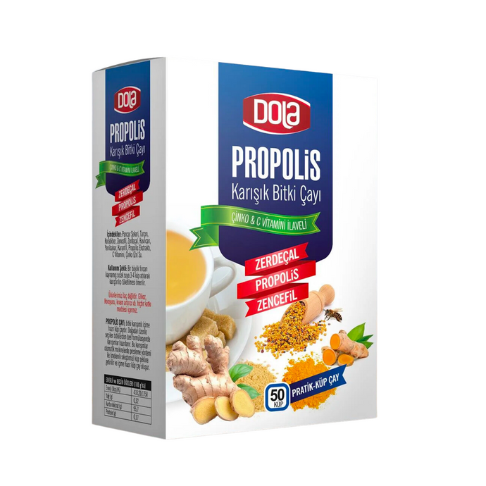 DOLA Karışık Bitki Çayı Zerdeçal & Propolis & Zencefil  150g