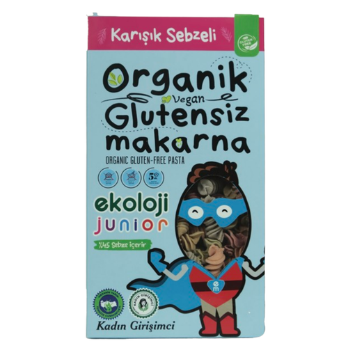 Ekoloji Market Junior Glutensiz Sebzeli Burgu Makarna 200g