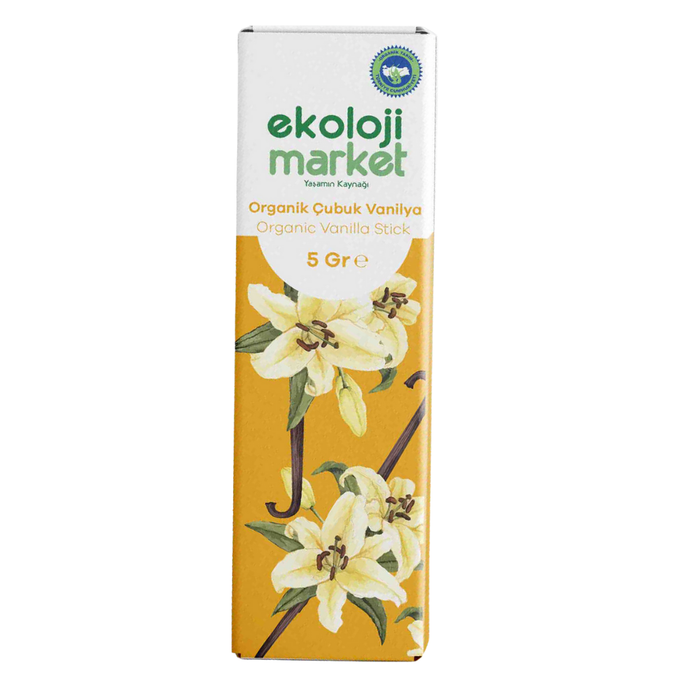 EKOLOJİ MARKET Organik Glutensiz Vanilya Çubuğu 5g