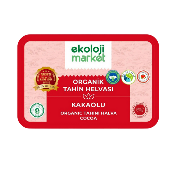 EKOLOJİ MARKET Organik Tahin Helvası Kakaolu 200g