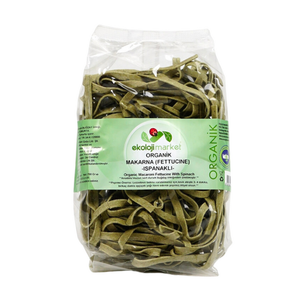 EKOLOJİ MARKET Organik Ispanaklı Fettucine 250g