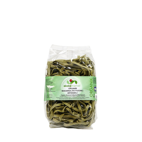 EKOLOJİ MARKET Organik Ispanaklı Fettucine 250g