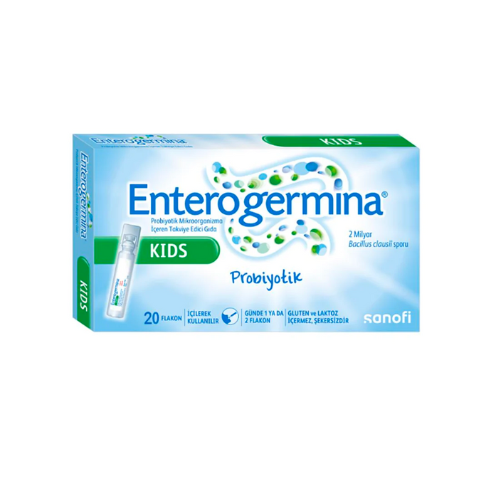 ENTEROGERMİNA Kids 20 Flakon 2 Milyar Bacillus Clausii Sporu İçeren Probiyotik