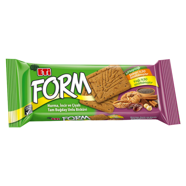 ETİ Form Hurma İncir ve Çiyalı Tam Buğday Unlu Bisküvi 50g