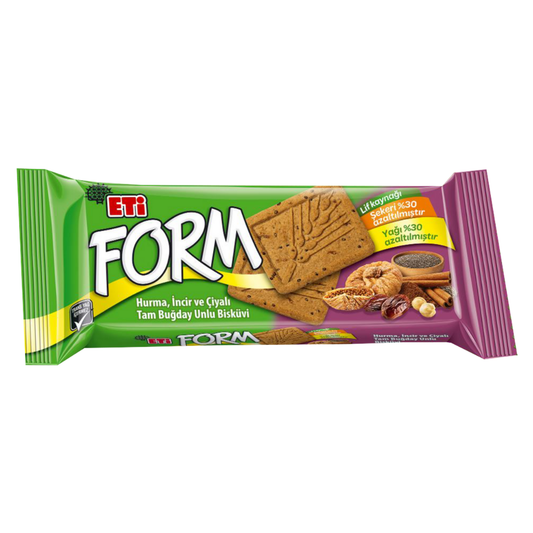 ETİ Form Hurma İncir ve Çiyalı Tam Buğday Unlu Bisküvi 50g