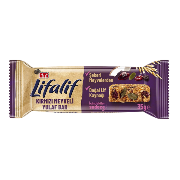 ETİ Lifalif Kırmızı Meyveli Yulaf Bar 35g