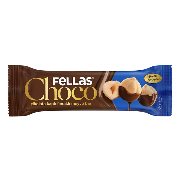 FELLAS Choco Çikolata Kaplı Meyve Bar Fındıklı 35g
