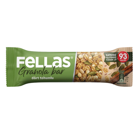 FELLAS Dört Tohumlu Granola Bar 23g