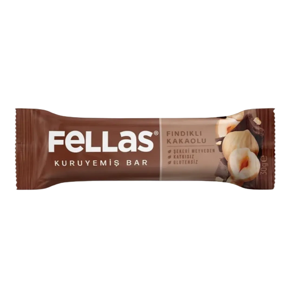 FELLAS Fındıklı Kakaolu Kuruyemiş Bar 30g