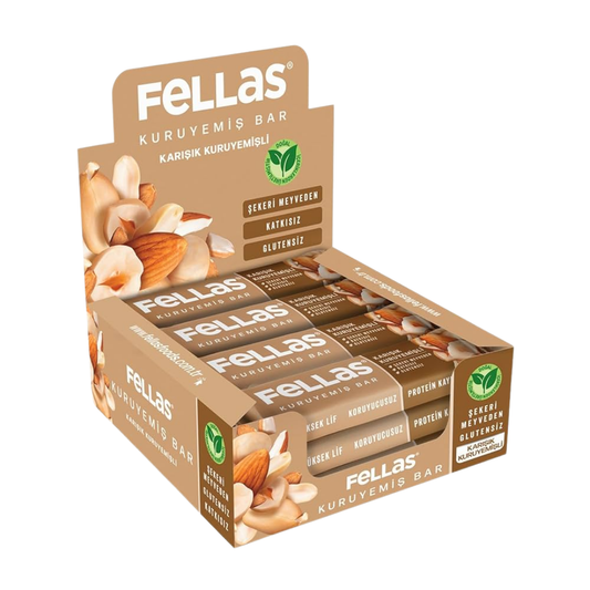 FELLAS Karışık Kuruyemiş Bar 30g x 12 Adet