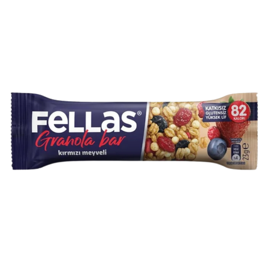 FELLAS Kırmızı Meyveli Granola Bar 23G