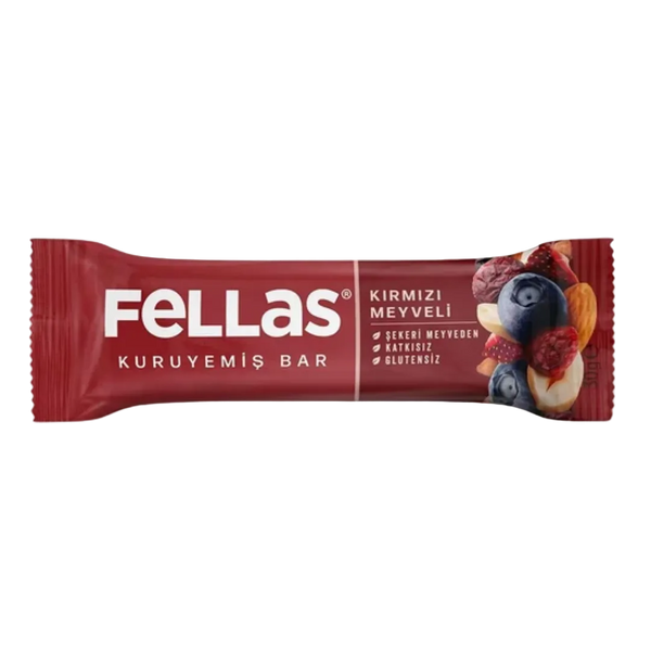 FELLAS Kırmızı Meyveli Kuruyemiş Bar 30g