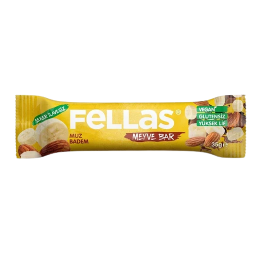 FELLAS Meyve Bar Muzlu ve Bademli 35g