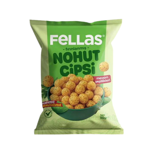 FELLAS Nohut Cipsi Mevsim Yeşillikleri 50g