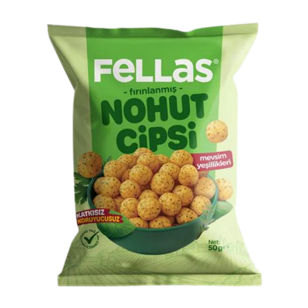 FELLAS Nohut Cipsi Mevsim Yeşillikleri 50g