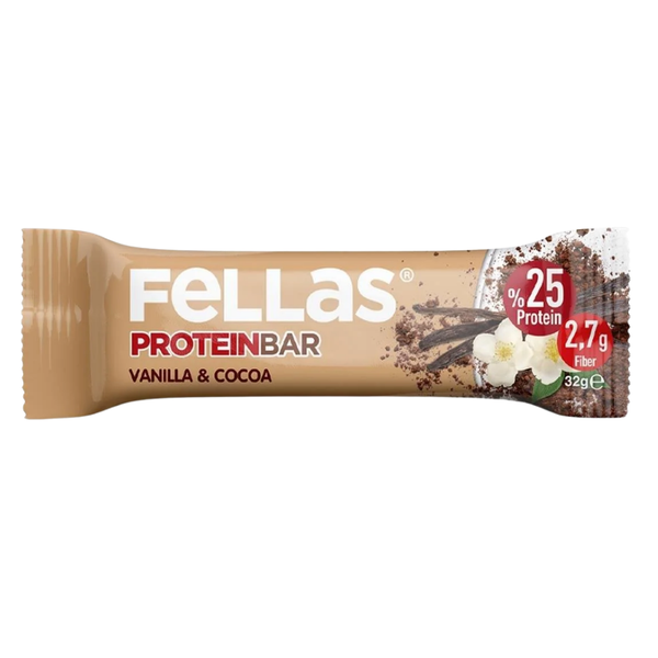 FELLAS Protein Bar Vanilyalı ve Kakaolu 32g