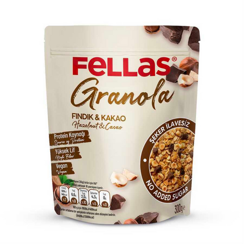 FELLAS Granola - Fındıklı & Kakaolu 300g