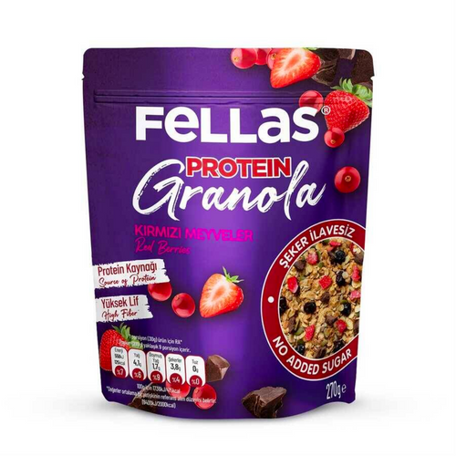 FELLAS Kırmızı Meyveli Granola 270g