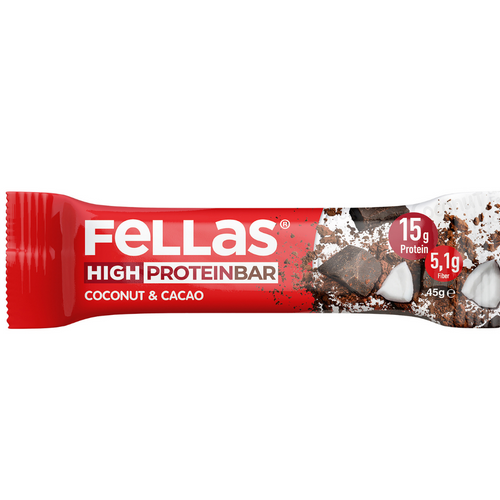 FELLAS Yüksek Protein Bar - Hindistan Cevizli ve Kakaolu 45g