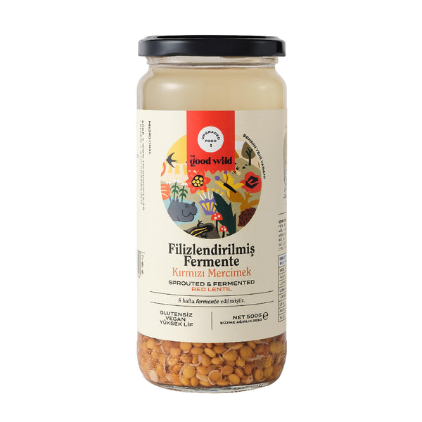 THE GOOD WILD Filizlendirilmiş Fermente Kırmızı Mercimek 500g