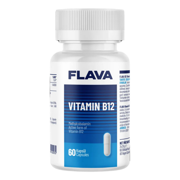 FLAVA Vitamin B12 Metilkobalamin 60 Kapsül