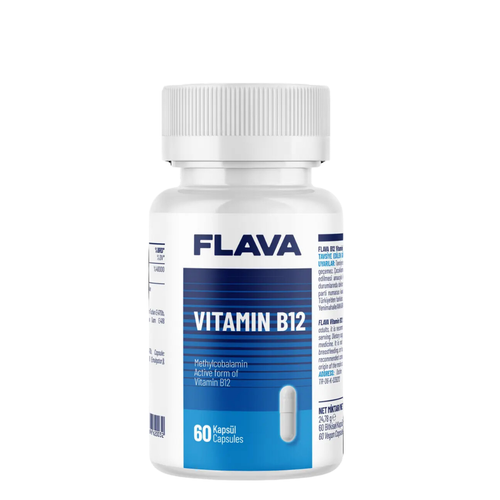 FLAVA Vitamin B12 Metilkobalamin 60 Kapsül