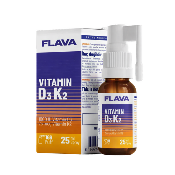 FLAVA Vitamin D3K2 Sprey 25ml