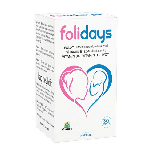 NBT İLAÇ Folidays 30 Kapsül