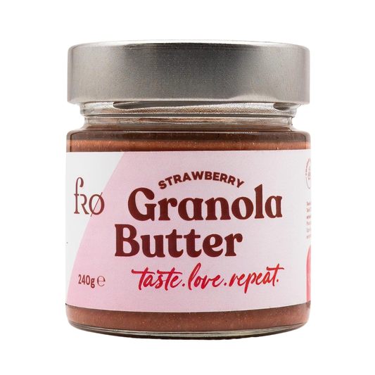 FRO Granola Butter Çilek Glutensiz Şekersiz Vegan Sürülebilir Kahvaltılık 240g